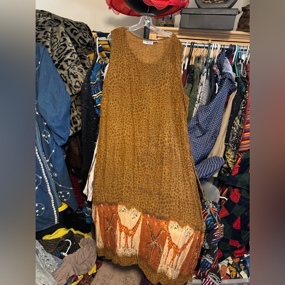 Vintage plus size animal print maxi - Picture 7 of 7